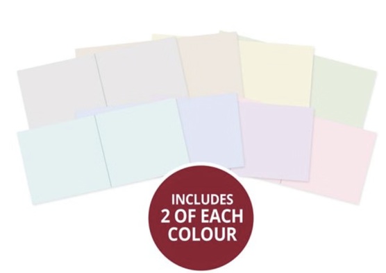 HD Adorable Pre-Scored Card Blanks - A Touch of Colour 6 x 6